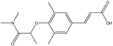 3-{4-[1-(dimethylcarbamoyl)ethoxy]-3,5-dimethylphenyl}prop-2-enoic acid