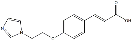 3-{4-[2-(1H-imidazol-1-yl)ethoxy]phenyl}prop-2-enoic acid Structure