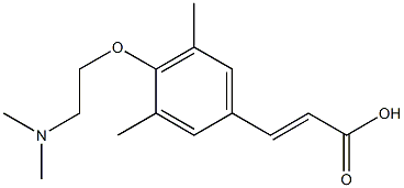 3-{4-[2-(dimethylamino)ethoxy]-3,5-dimethylphenyl}prop-2-enoic acid|