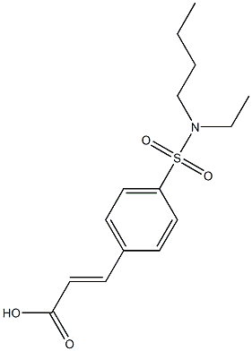 3-{4-[butyl(ethyl)sulfamoyl]phenyl}prop-2-enoic acid 化学構造式