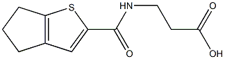 3-{4H,5H,6H-cyclopenta[b]thiophen-2-ylformamido}propanoic acid,,结构式
