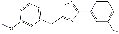 3-{5-[(3-methoxyphenyl)methyl]-1,2,4-oxadiazol-3-yl}phenol Structure