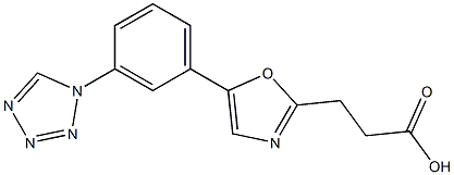 3-{5-[3-(1H-1,2,3,4-tetrazol-1-yl)phenyl]-1,3-oxazol-2-yl}propanoic acid