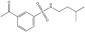 3-acetyl-N-(3-methylbutyl)benzene-1-sulfonamide|