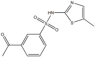  3-acetyl-N-(5-methyl-1,3-thiazol-2-yl)benzene-1-sulfonamide