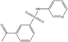 3-acetyl-N-(pyridin-3-yl)benzene-1-sulfonamide Structure