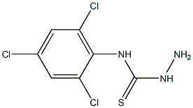 3-amino-1-(2,4,6-trichlorophenyl)thiourea Struktur