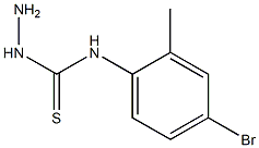 3-amino-1-(4-bromo-2-methylphenyl)thiourea Structure