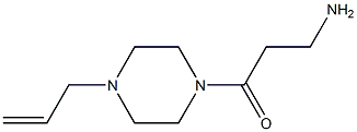3-amino-1-[4-(prop-2-en-1-yl)piperazin-1-yl]propan-1-one,,结构式