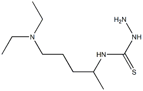 3-amino-1-[5-(diethylamino)pentan-2-yl]thiourea 化学構造式