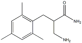 3-amino-2-[(2,4,6-trimethylphenyl)methyl]propanamide Structure