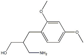 3-amino-2-[(2,4-dimethoxyphenyl)methyl]propan-1-ol Structure