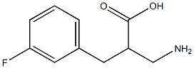 3-amino-2-[(3-fluorophenyl)methyl]propanoic acid Structure