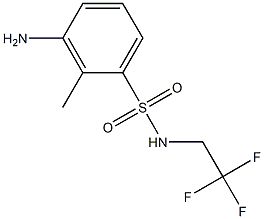 3-amino-2-methyl-N-(2,2,2-trifluoroethyl)benzene-1-sulfonamide Struktur