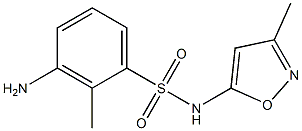 3-amino-2-methyl-N-(3-methyl-1,2-oxazol-5-yl)benzene-1-sulfonamide Structure