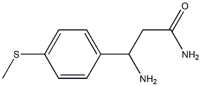 3-amino-3-[4-(methylsulfanyl)phenyl]propanamide Structure