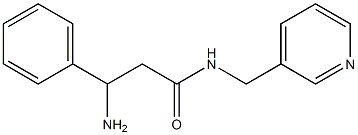 3-amino-3-phenyl-N-(pyridin-3-ylmethyl)propanamide Structure