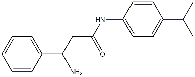 3-amino-3-phenyl-N-[4-(propan-2-yl)phenyl]propanamide 化学構造式