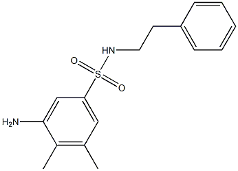  3-amino-4,5-dimethyl-N-(2-phenylethyl)benzene-1-sulfonamide