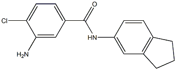 3-amino-4-chloro-N-(2,3-dihydro-1H-inden-5-yl)benzamide