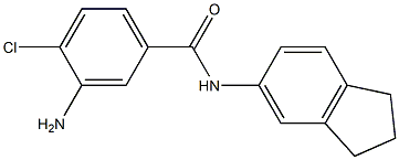 3-amino-4-chloro-N-(2,3-dihydro-1H-inden-5-yl)benzamide Structure