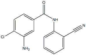 3-amino-4-chloro-N-(2-cyanophenyl)benzamide,,结构式