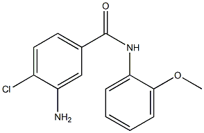 3-amino-4-chloro-N-(2-methoxyphenyl)benzamide Structure