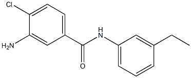 3-amino-4-chloro-N-(3-ethylphenyl)benzamide,,结构式