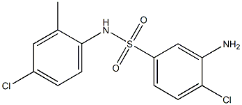 3-amino-4-chloro-N-(4-chloro-2-methylphenyl)benzene-1-sulfonamide 结构式