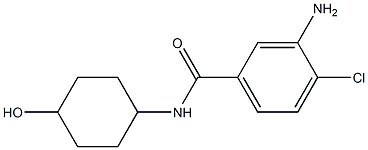 3-amino-4-chloro-N-(4-hydroxycyclohexyl)benzamide Structure