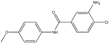 3-amino-4-chloro-N-(4-methoxyphenyl)benzamide,,结构式