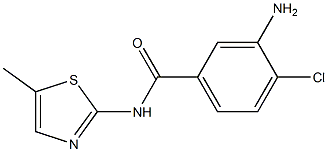 3-amino-4-chloro-N-(5-methyl-1,3-thiazol-2-yl)benzamide