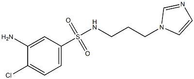  3-amino-4-chloro-N-[3-(1H-imidazol-1-yl)propyl]benzene-1-sulfonamide