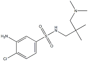 3-amino-4-chloro-N-{2-[(dimethylamino)methyl]-2-methylpropyl}benzene-1-sulfonamide 化学構造式