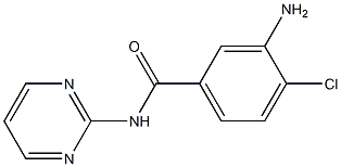 3-amino-4-chloro-N-pyrimidin-2-ylbenzamide 结构式