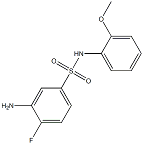 3-amino-4-fluoro-N-(2-methoxyphenyl)benzene-1-sulfonamide Structure