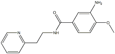 3-amino-4-methoxy-N-(2-pyridin-2-ylethyl)benzamide Struktur