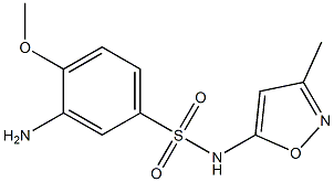  3-amino-4-methoxy-N-(3-methyl-1,2-oxazol-5-yl)benzene-1-sulfonamide