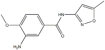 3-amino-4-methoxy-N-(5-methylisoxazol-3-yl)benzamide,,结构式