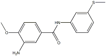 3-amino-4-methoxy-N-[3-(methylsulfanyl)phenyl]benzamide,,结构式