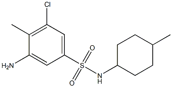 3-amino-5-chloro-4-methyl-N-(4-methylcyclohexyl)benzene-1-sulfonamide