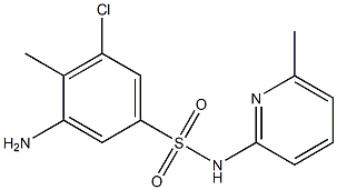 3-amino-5-chloro-4-methyl-N-(6-methylpyridin-2-yl)benzene-1-sulfonamide