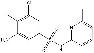 3-amino-5-chloro-4-methyl-N-(6-methylpyridin-2-yl)benzene-1-sulfonamide|