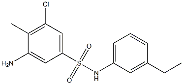 3-amino-5-chloro-N-(3-ethylphenyl)-4-methylbenzene-1-sulfonamide