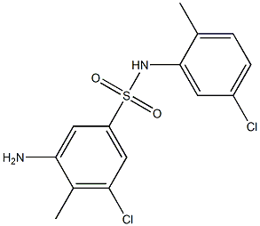 3-amino-5-chloro-N-(5-chloro-2-methylphenyl)-4-methylbenzene-1-sulfonamide|