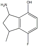 3-amino-7-fluoro-1-methylindan-4-ol,,结构式