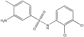 3-amino-N-(2,3-dichlorophenyl)-4-methylbenzene-1-sulfonamide Structure