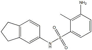 3-amino-N-(2,3-dihydro-1H-inden-5-yl)-2-methylbenzene-1-sulfonamide