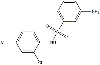 3-amino-N-(2,4-dichlorophenyl)benzene-1-sulfonamide,,结构式