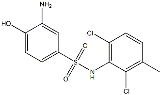 3-amino-N-(2,6-dichloro-3-methylphenyl)-4-hydroxybenzene-1-sulfonamide 结构式